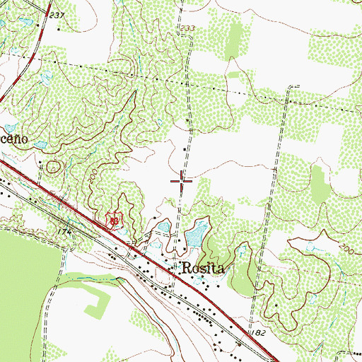 Topographic Map of La Chaparosa Colonia, TX