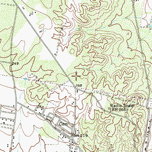 Topographic Map of Loma Alta Colonia, TX