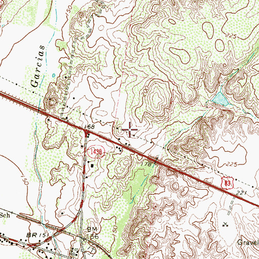 Topographic Map of Loma Linda East Colonia, TX