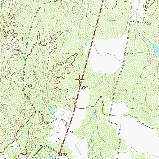 Topographic Map of Loma Linda West Colonia, TX