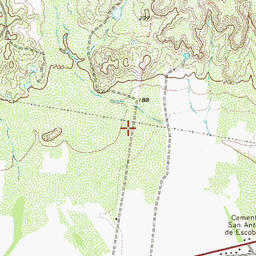 Topographic Map of Loma Vista Number 1 Colonia, TX