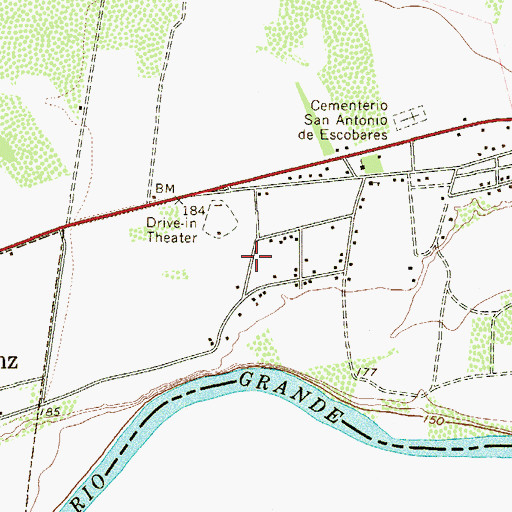 Topographic Map of M Munoz Colonia, TX