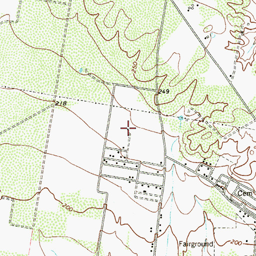 Topographic Map of Leal Colonia, TX