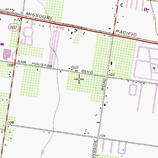 Topographic Map of San Juan East Colonia, TX