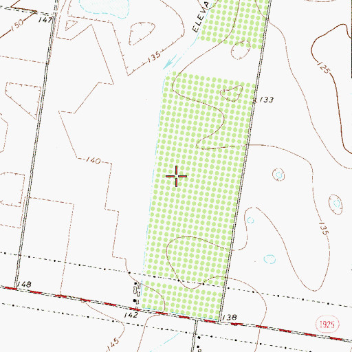 Topographic Map of Regency Acres Number 2 Colonia, TX