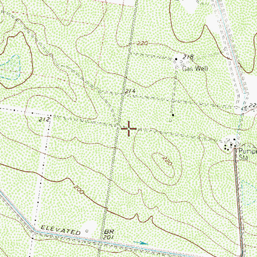 Topographic Map of Reina Colonia, TX