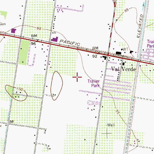 Topographic Map of Remuda RV Park Colonia, TX