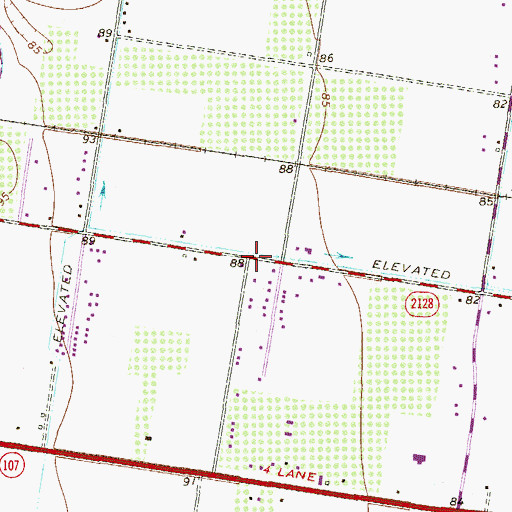 Topographic Map of Renarae Colonia Number 1, TX
