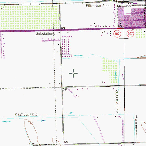 Topographic Map of Ricky Colonia, TX