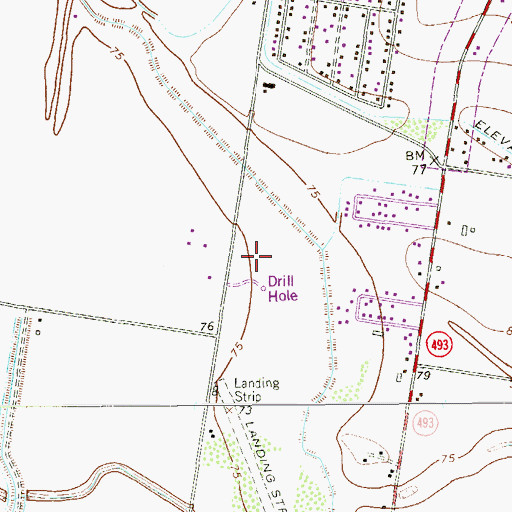 Topographic Map of River Road Colonia, TX