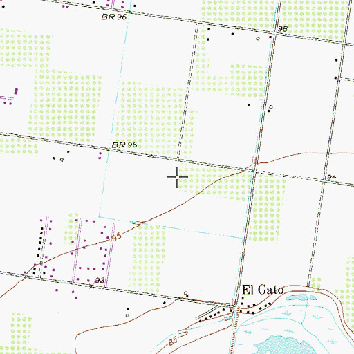 Topographic Map of Road Runner Colonia Number 2, TX