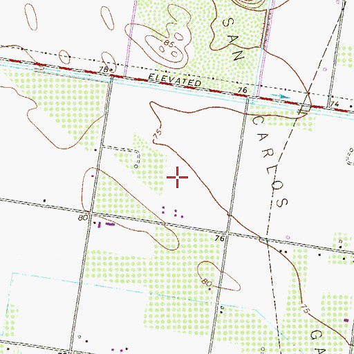 Topographic Map of Rodgers Road Colonia, TX