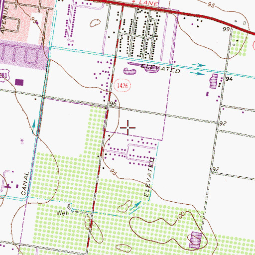 Topographic Map of Rodriguez Colonia, TX