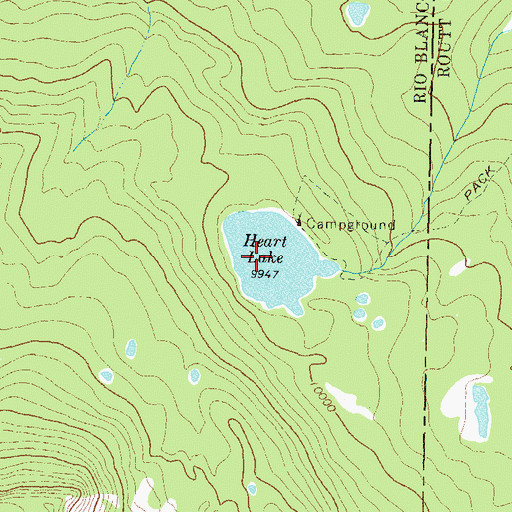 Topographic Map of Heart Lake Dam, CO