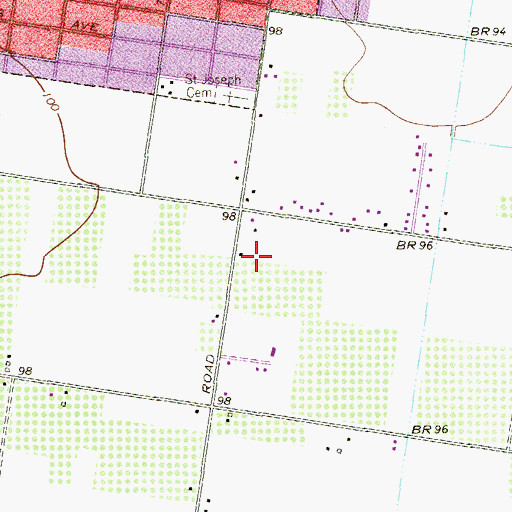 Topographic Map of Royalty House Number 2 and 3 Colonia, TX