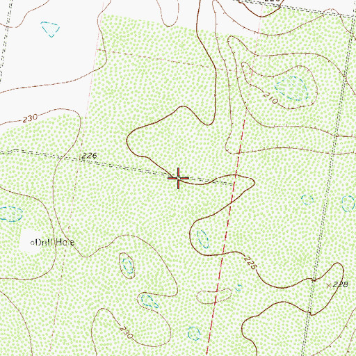 Topographic Map of Salida del Sol Estates Colonia, TX