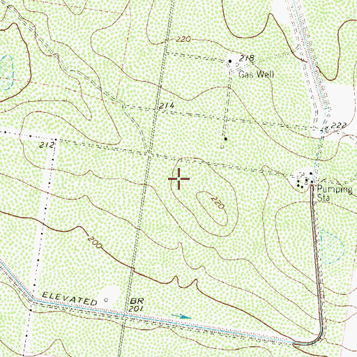 Topographic Map of Ramona Colonia, TX