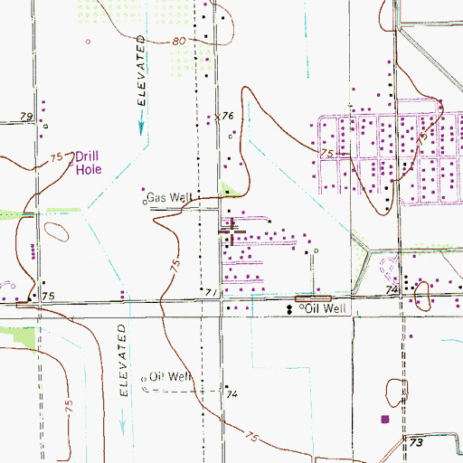 Topographic Map of Ramosville Colonia, TX