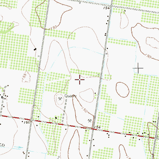 Topographic Map of Rancho Chaparral Colonia, TX