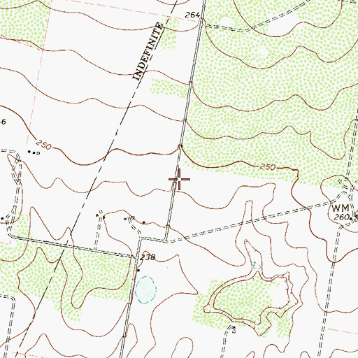 Topographic Map of Rancho Colonia, TX
