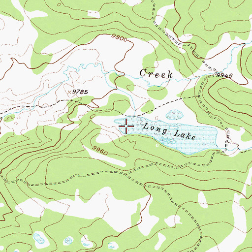 Topographic Map of Long Lake Reservoir, CO