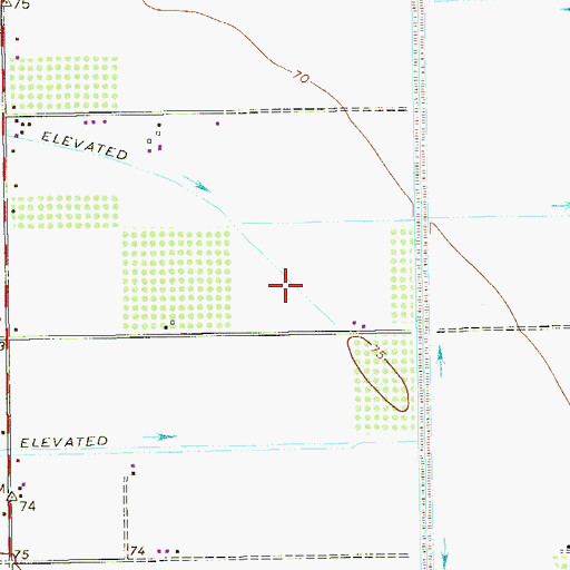 Topographic Map of Peter Gort Colonia, TX