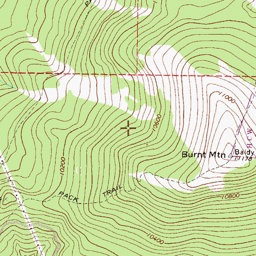Topographic Map of Alicia Lake Dam, CO