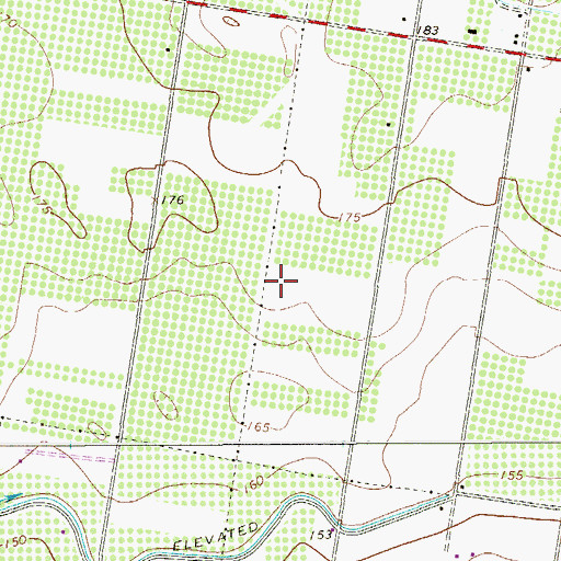 Topographic Map of Que Pasa Acres Colonia, TX