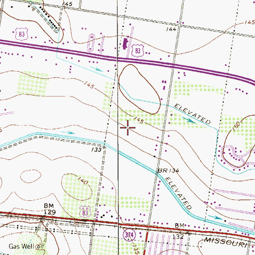 Topographic Map of R Ruiz Colonia, TX