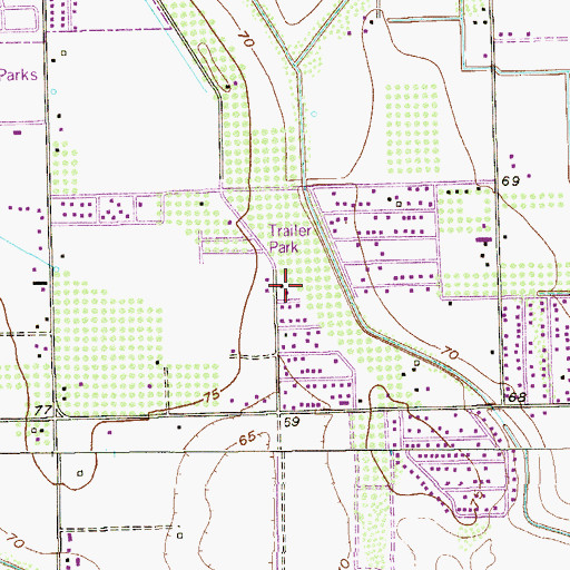Topographic Map of R C Babb Colonia, TX