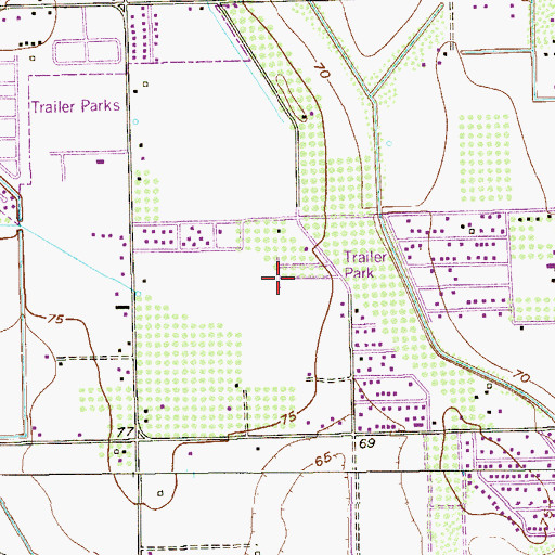 Topographic Map of R C Babb Colonia Number 3 and 4, TX