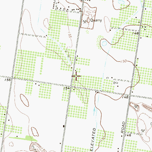 Topographic Map of Rabbit Patch Colonia Number 1, TX