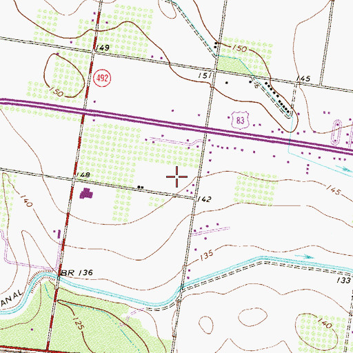 Topographic Map of Palma Alta Colonia, TX