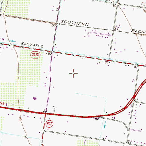 Topographic Map of Palma Colonia, TX