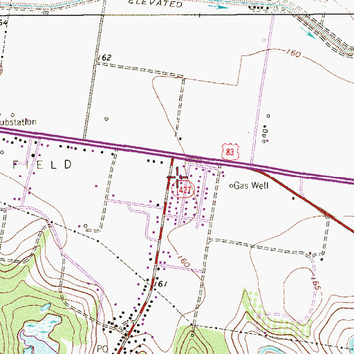 Topographic Map of Nuevo Penitas Colonia, TX