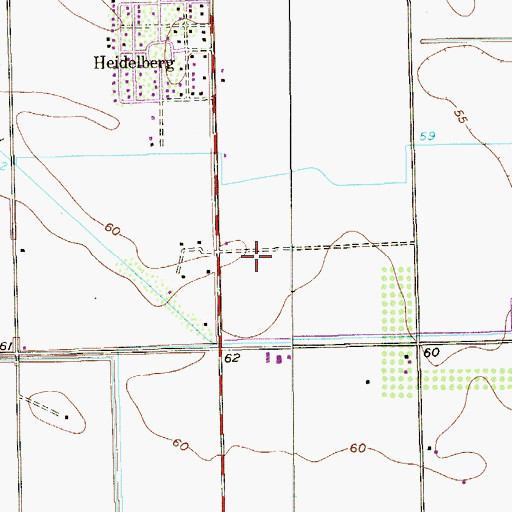 Topographic Map of Old Rebel Heights Colonia Number 2, TX