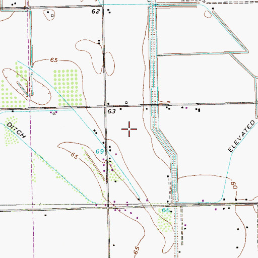Topographic Map of Olivarez Number 18 Colonia, TX