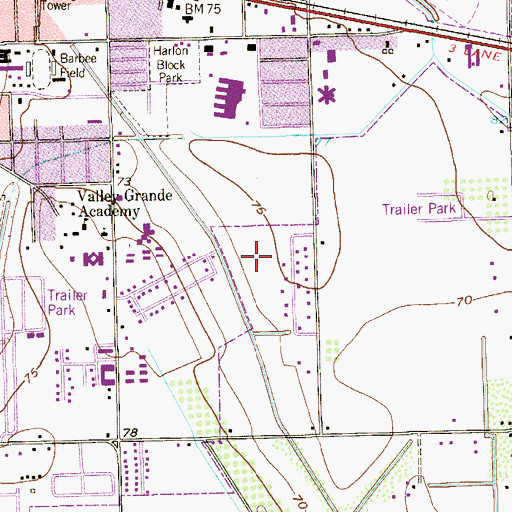 Topographic Map of Olivarez Number 5 Colonia, TX