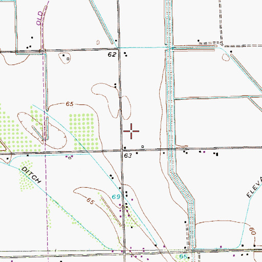 Topographic Map of Olivarez Number 7 Colonia, TX