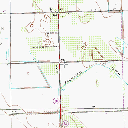 Topographic Map of Olivarez Number 8 Colonia, TX