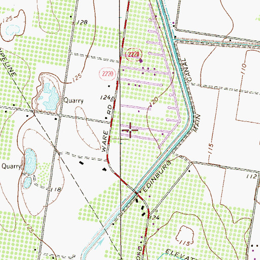 Topographic Map of Monte Alban Colonia, TX