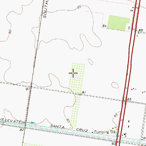 Topographic Map of Monte Cristo Heights Colonia, TX