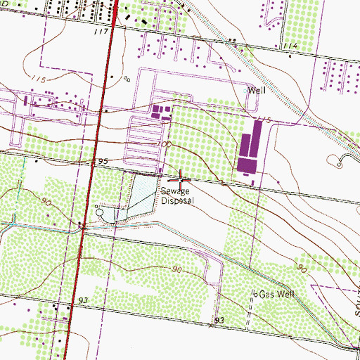 Topographic Map of Moore Road Colonia, TX