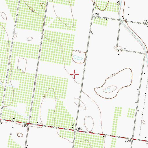 Topographic Map of M-S Colonia, TX