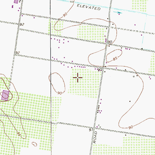 Topographic Map of Nelle Estates Colonia, TX