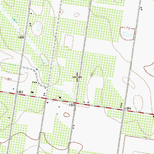 Topographic Map of North Country Estates Number 2 Colonia, TX