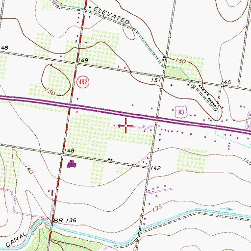 Topographic Map of Marla Colonia, TX