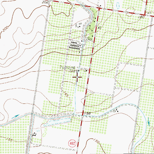 Topographic Map of Mary K Acres Colonia, TX
