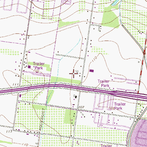 Topographic Map of Mata Colonia, TX