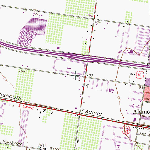 Topographic Map of Miller Resub Lot A Colonia, TX